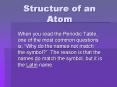 Structure of an Atom PowerPoint PPT Presentation
