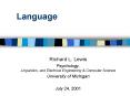 Language PowerPoint PPT Presentation