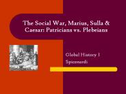 The Social War, Marius, Sulla