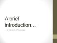 A brief introduction PowerPoint PPT Presentation
