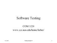 Software Testing