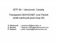 IETF 84 