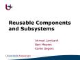 Reusable Components and Subsystems PowerPoint PPT Presentation