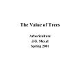 The Value of Trees PowerPoint PPT Presentation