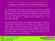Increase Your Sales in 2015 with Web Analytics