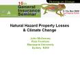 Natural Hazard Property Losses PowerPoint PPT Presentation