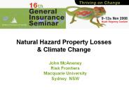 Natural Hazard Property Losses