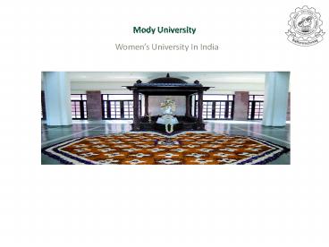 Women's University In India