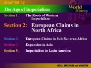Section 1:The Roots of Western Imperialism