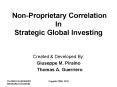 Non-Proprietary Correlation In Strategic Global Investing PowerPoint PPT Presentation