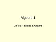 Algebra 1