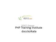 PHP/Web Design Training Institute docckolkata