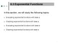6.3 Exponential Functions PowerPoint PPT Presentation