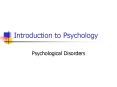 Introduction to Psychology PowerPoint PPT Presentation