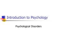 Introduction to Psychology