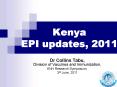 Kenya EPI updates, 2011 PowerPoint PPT Presentation