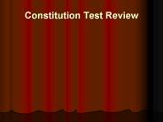 Constitution Test Review