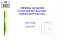 Extracting the Cyclical Component from Australian Multi-Factor Productivity PowerPoint PPT Presentation