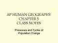 AP HUMAN GEOGRAPHY CHAPTER 5 CLASS NOTES PowerPoint PPT Presentation