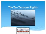 Know Your Rights as a Taxpayer.