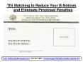 TIN Matching to Reduce Your B-Notices and Eliminate Proposed Penalties PowerPoint PPT Presentation