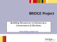 Building Resources in Democracy, Governance PowerPoint PPT Presentation