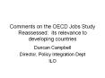 Comments on the OECD Jobs Study Reassessed: its relevance to developing countries PowerPoint PPT Presentation