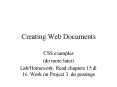 Creating Web Documents PowerPoint PPT Presentation
