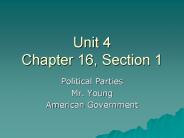 Unit 4 Chapter 16, Section 1
