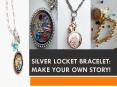 Silver Locket Bracelet: Make your own story!