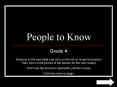 People to Know PowerPoint PPT Presentation