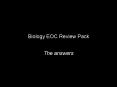 Biology EOC Review Pack PowerPoint PPT Presentation
