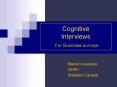 Cognitive Interviews For Business surveys PowerPoint PPT Presentation