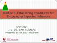 INITIAL TEAM TRAINING PowerPoint PPT Presentation