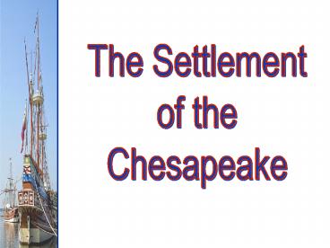 Chesapeake Colonization
