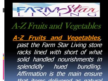 Excellent Farming Systems Center in USA