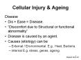 Cellular Injury PowerPoint PPT Presentation
