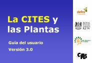 La CITES y las Plantas