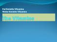 The Vitamins PowerPoint PPT Presentation