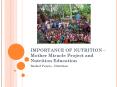IMPORTANCE OF NUTRITION  PowerPoint PPT Presentation