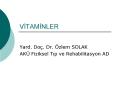 VITAMINLER PowerPoint PPT Presentation