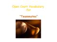 Open Court Vocabulary for PowerPoint PPT Presentation