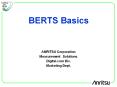 BERTS Basics PowerPoint PPT Presentation