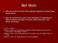 Bell Work PowerPoint PPT Presentation