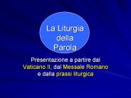 La Liturgia della Parola
