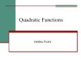 Quadratic Functions PowerPoint PPT Presentation