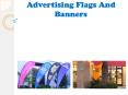 Various Indoor And Outdoor Advertising Flags And Banners PowerPoint PPT Presentation