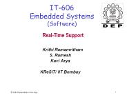 IT-606 Embedded Systems (Software)