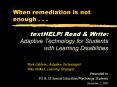When remediation is not enough . . . PowerPoint PPT Presentation