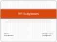 RPI Sunglasses PowerPoint PPT Presentation